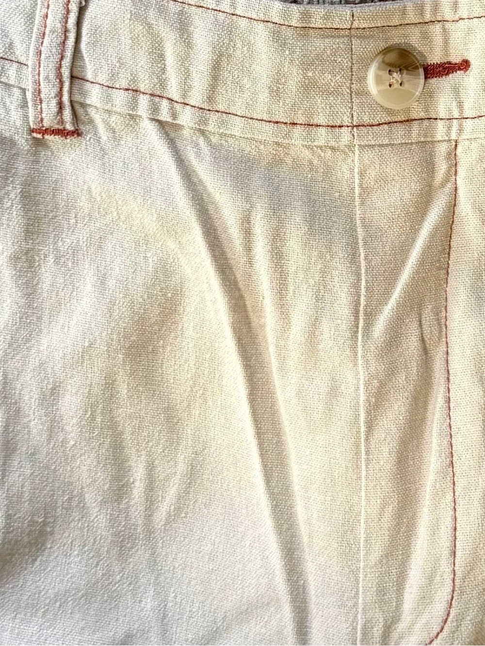 Rewash Black Label on Cream Fabric with Rust Stitching Size Medium-GUC - Picture 8 of 8